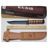 NIB Ka-Bar USA Knife w Sheath USMC