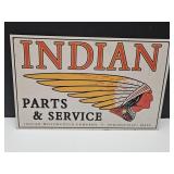 Metal 1995  16" L  INDIAN Motorcycle Sign