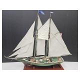 Sailboat Wood  Boat Model 33 x 27" high