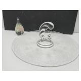 Fostoria Serving Di8sh & Vintage Shaker