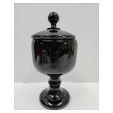 Vintage Toara Ware Black Indiana Glass Candy Dish