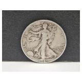 1941 D Walking Liberty Silver Half Dollar
