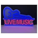 Nw Live Music LED Sign 16" x 10"