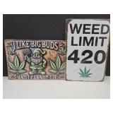 New Smoking Metal Signs 8" x 12"