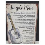 New Simple Man Lyrics Metal Sign 8