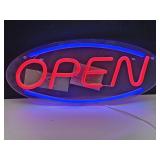 New Open LED Sign 12" x 6"