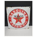 Newer Metal TEXACO Gasoline Sign 12"
