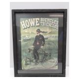 16" x 20"Framed Howe Bicycles,Tricycles Advertisig