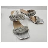 New w Tags Dressy Size 6 Silver Rhinestone Shoes