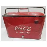 Vintage Coca Cola Embossed Coke Cooler  See SZ