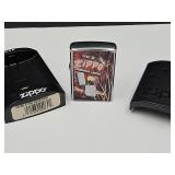Unfired Sealed ZIPPO Lighter w Zippo Advertising
