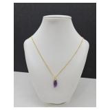 Amethyst Point on 20" Chain