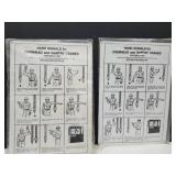 2 Metal Hand Signal Signs for Overhead Crane14x20