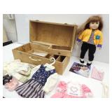 American Girl Doll- Shoes, Clothes, Book, Carry Cs