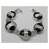 Spun Glass Bead Bracelet