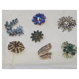 Beautiful Costume Brooches Flowers
