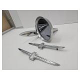 MCM Side View Mirror & 2 Thunderbird Emblems
