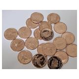 Twenty 1 Oz Premium Copper Rounds 2 Designs