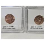 2 New 2025 Last Issue Penny Coins D & P