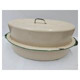 VTG Porcelain Enamel Roaster 17.5"