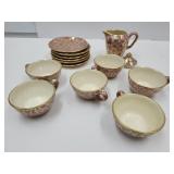 Beautiful Vintage Italy Teacups & Saucers