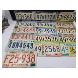 Lot of Embossed LICENSE Plates
