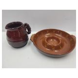 Terracotta Chip/Dip (Bobby Flay)& Handmade Pitcher