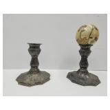Barbour Silver Plate  Candle Holders 6.5" H
