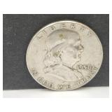 1958 Silver Franklin Half Dollar Coin