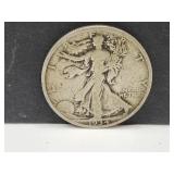 1934 Silver Walking Liberty Half Dollar Coin