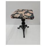 Cast Iron Swivel Padded Stool 13x19" H
