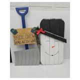 Snowman & LET IT SNOW Decor 32 to 38" L