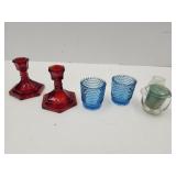 Nice Lot of Glass Candleholders