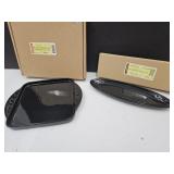 NIB Longaberger Pottery 8x8 Baking Lid & Oval Tray
