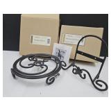 NIB Longaberger WR Iron Easel & Trivet