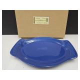 NIB Longaberger Pottery Med Oval Platter 13"