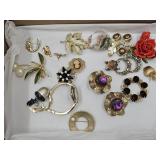 Costume Jewelry Cameo Brooch, Anne Klein Watch+