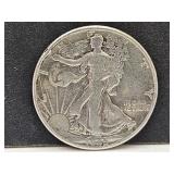 1945 Walking Liberty Silver Half Dollar