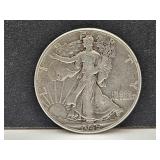1945 Walking Liberty Silver Half Dollar