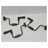 3 Antique Brace N Bits
