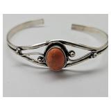 Silver Layered Dyed Howelite Bracelet