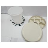 Lg Tupperware Container & Veggie Dish