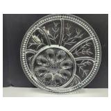 MCM Clear Glass Deviled Egg Plate