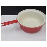 Belgium  Cast Iron Enameled Sauce Pan  7" w