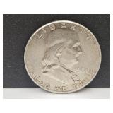 1961  Silver Franklin Half Dollar Coin