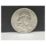 1952 Silver Franklin Half Dollar Coin