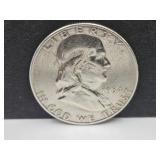1954 S Silver Franklin Half Dollar Coin