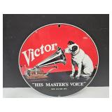 Newer Metal VICTOR Sign 11"