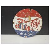 Newer Metal Scuffed Pepsi Sign11.5"