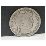 1907 Silver Barber Half Dollar Coin
